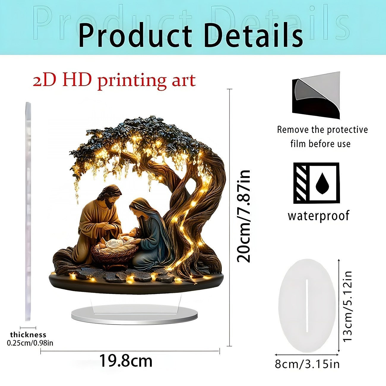 Jesus Tree Of Life Acrylic Ornaments