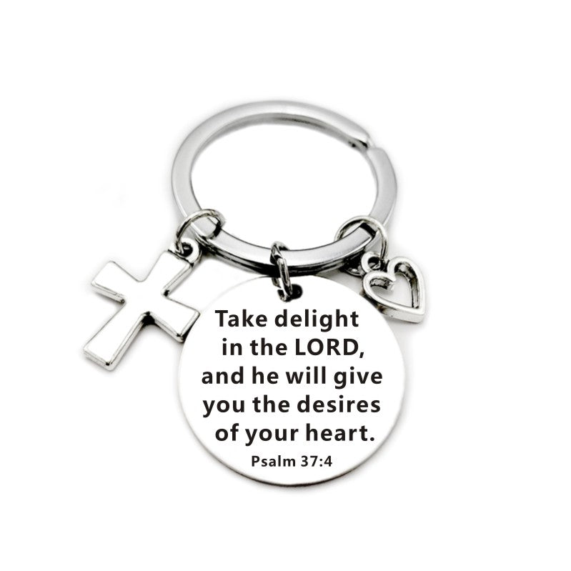 Christian Bible Pendant Keychain