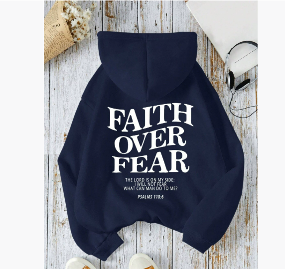 Faith Over Fear Pullover Hoodie