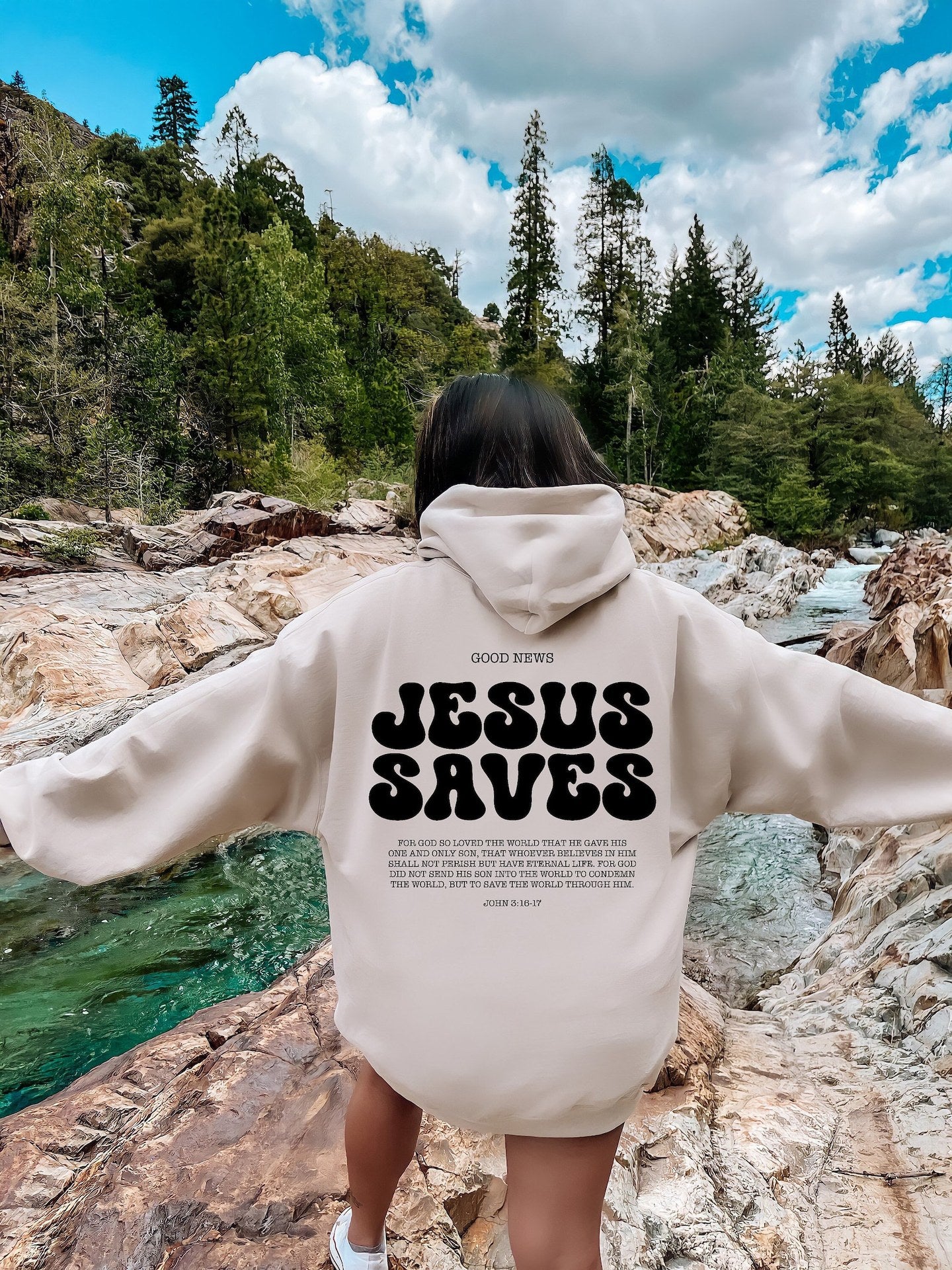 Jesus Saves Pullover Hoodie