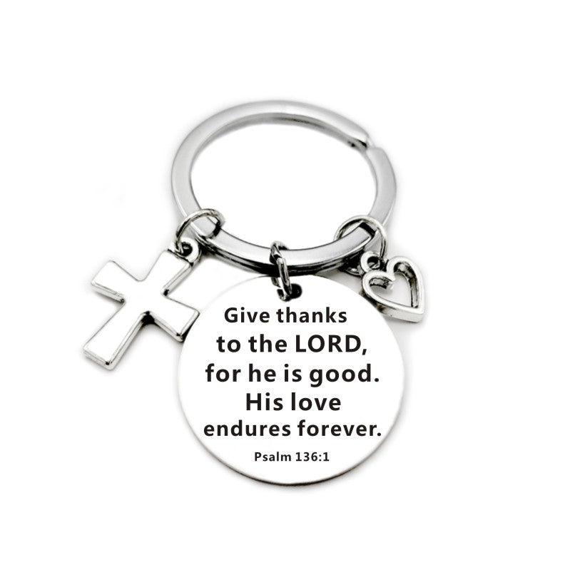 Christian Bible Pendant Keychain