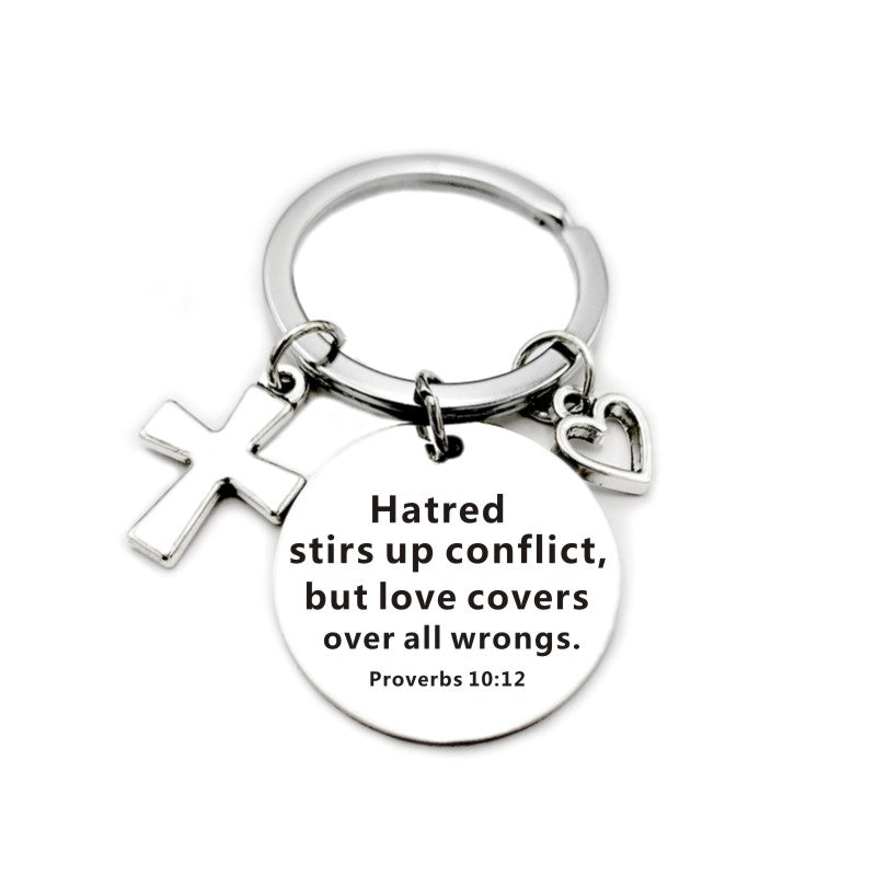 Christian Bible Pendant Keychain