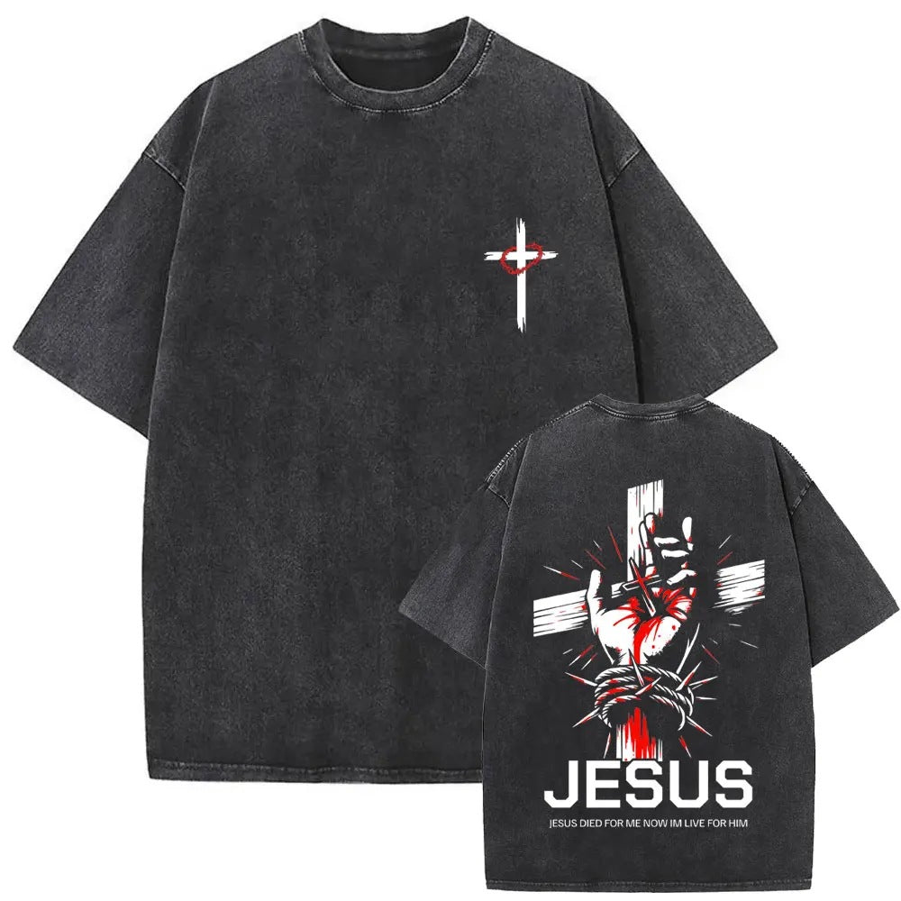Jesus Is King Vintage Washed Tee