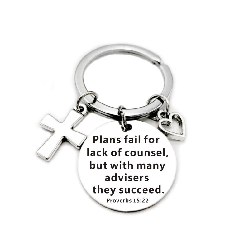Christian Bible Pendant Keychain