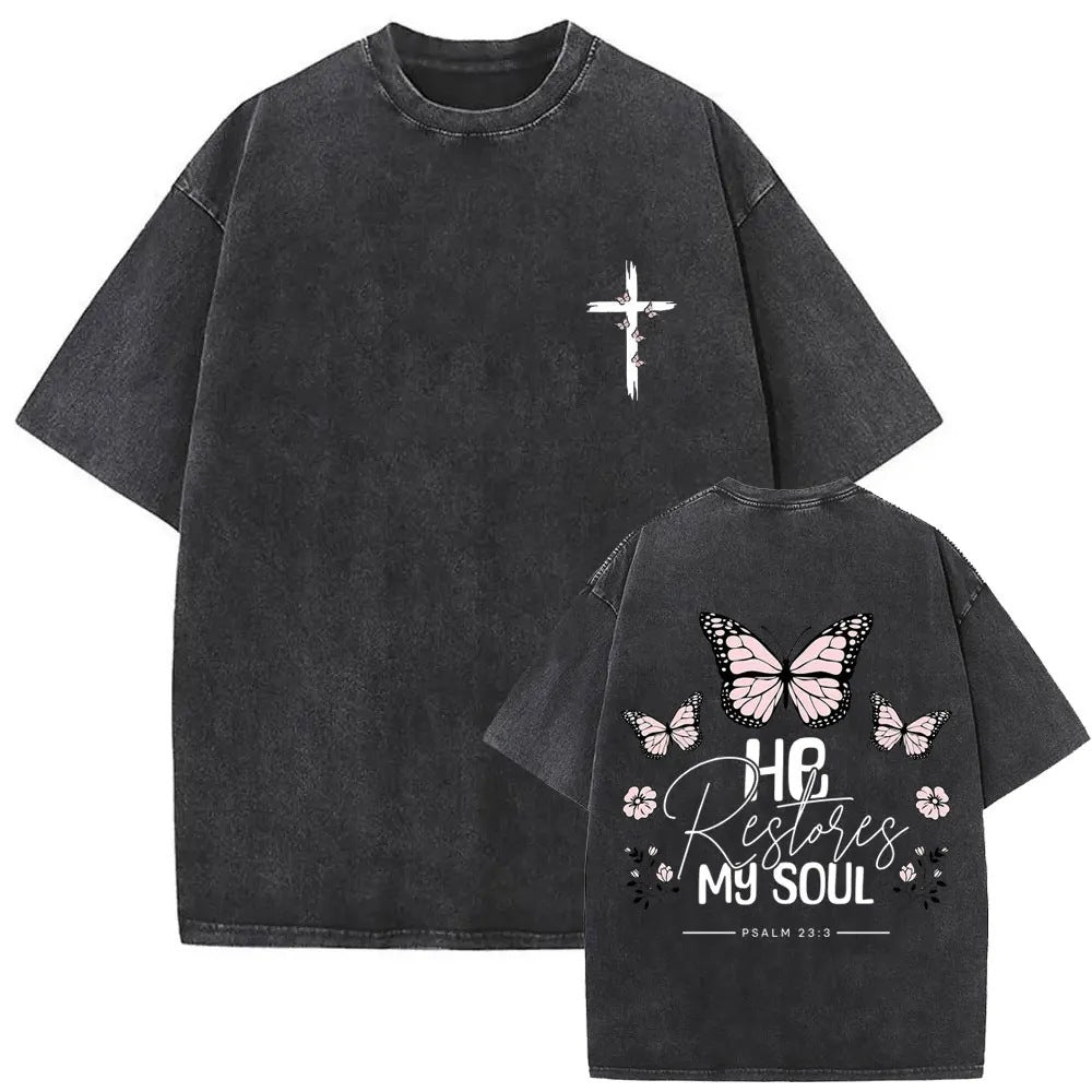 Jesus Is King Vintage Washed Tee