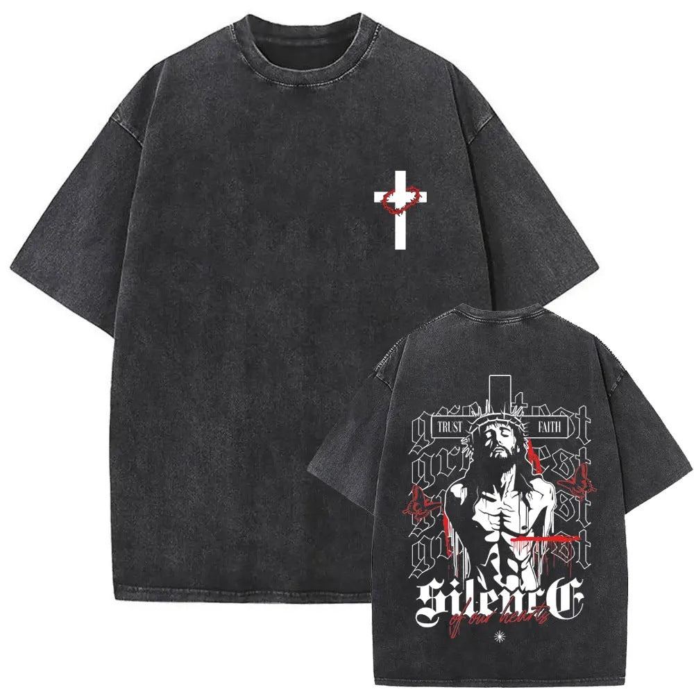 Jesus Is King Vintage Washed Tee